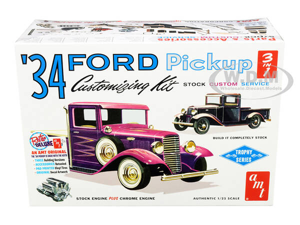 Skill 2 Model Kit 1934 Ford Pickup Truck 3 in 1 Kit \