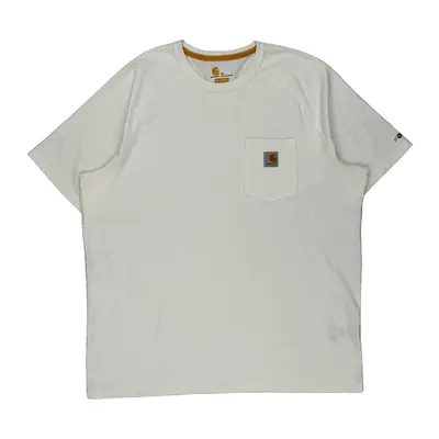 Relaxed Fit Carhartt T-Shirt - XL White Cotton Blend