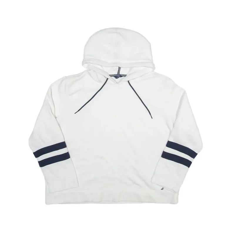 NAUTICA Hoodie White Pullover Mens XL