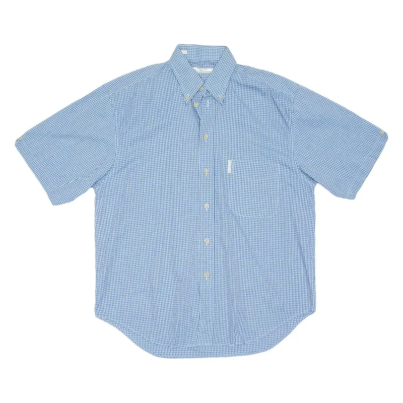 BEN SHERMAN Mens Plain Shirt Blue M