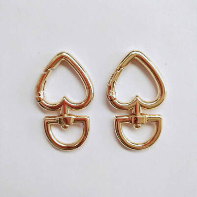 Heart Alloy Swivel Clasps