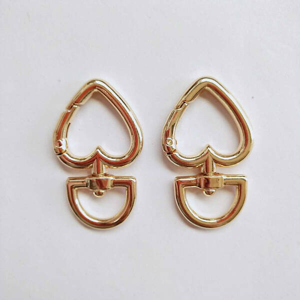 Heart Alloy Swivel Clasps