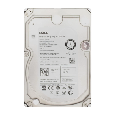 VRKN7 Dell 6TB 12Gb/s SAS 7200 3.5-Inch Hard Drive