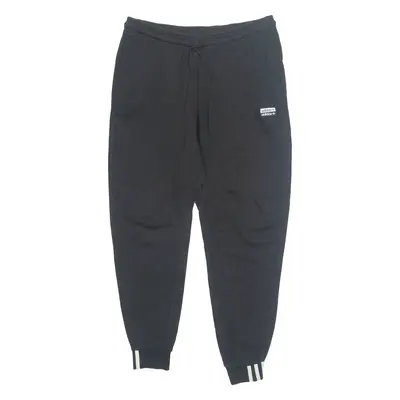 ADIDAS ORIGINALS Mens Joggers Black Tapered M W32 L30