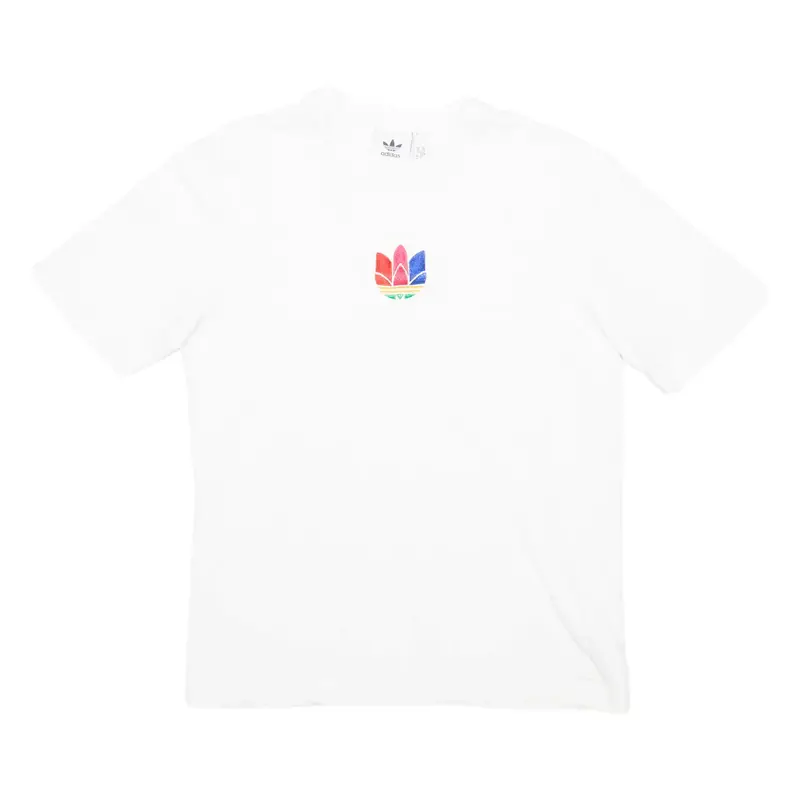 ADIDAS Mens T-Shirt White XS