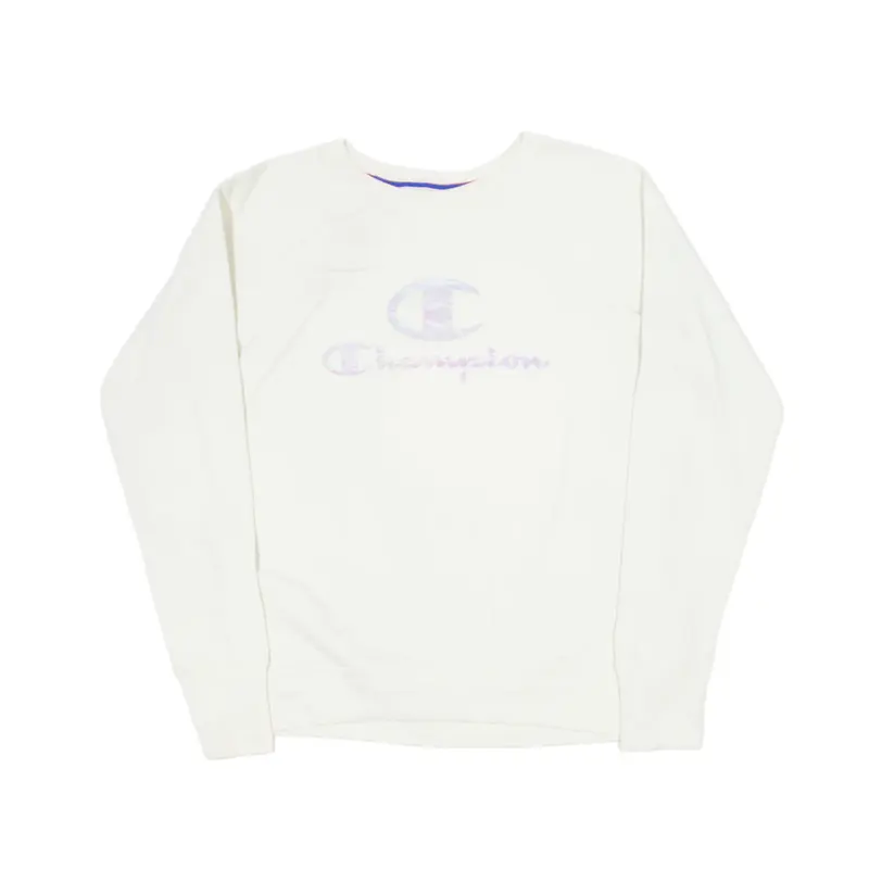 CHAMPION Sweatshirt Cream Womens M