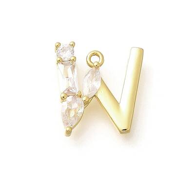 Brass Micro Pave Cubic Zirconia Pendants