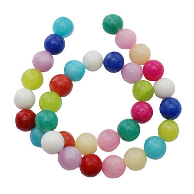 Natural Yellow Jade Dyed Beads Strands