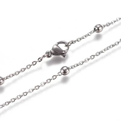 Non-Tarnish 304 Stainless Steel Cable Chain Necklaces