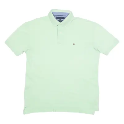 TOMMY HILFIGER Mens Polo Shirt Green L