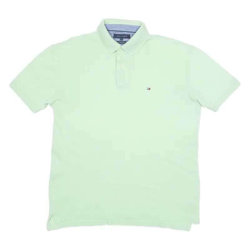 TOMMY HILFIGER Mens Polo Shirt Green L