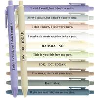 Funny Ballpoint Pen, 10/20pcs Retractable Ballpoint Pen, Writing Pen for Office School Student, Gift for Friend, Office Acces...