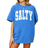 Salty Distressed Tee, Salty Comfort Colors T-Shirt