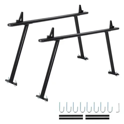 Garvee 35-71 Adjustable Aluminum Truck Ladder Rack, Weatherproof, No-Drill J-Bolts Two-Bar, Heavy-Duty Pickup Bed Rack fo...