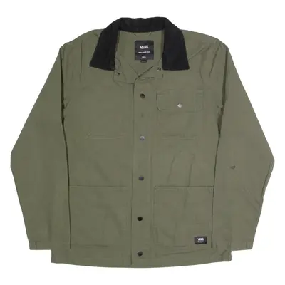 VANS Lightweight Drill Mens Chore Jacket Green S