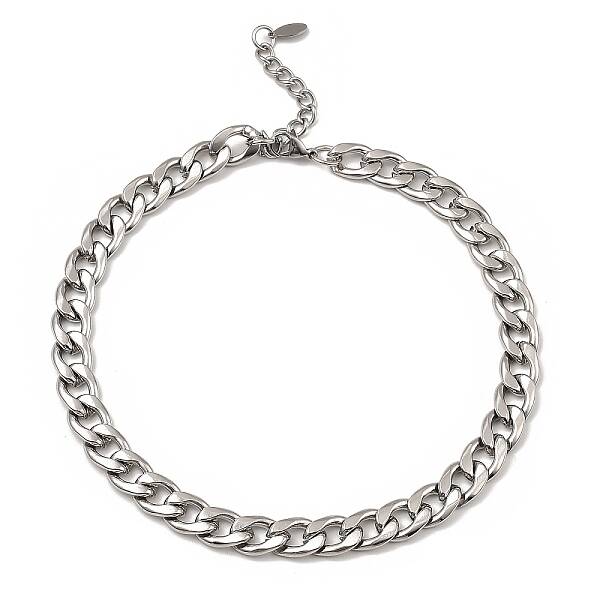 Non-Tarnish 304 Stainless Steel Cuban Link Chain Necklace
