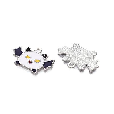 Halloween Theme Alloy Enamel Pendants