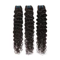 PerisModa Luxury Salon Human Hair 3 Bundles 10-32 Inch Water Wave Nature Black No Shedding Glossy Hairbundles