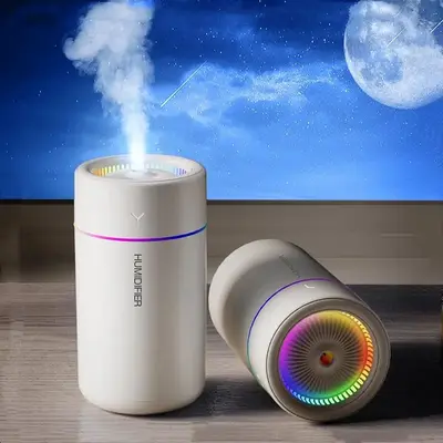 280ML USB Aroma Diffuser, 1 Count Portable Air Humidifier with Colorful Light, Desktop Air Humidifier for Home Office Car Use