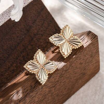 Brass Stud Earrings