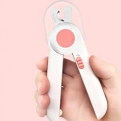 Pet Nail Clipper with LED Light, Portable Pet Nail Trimmer, Pet Nail Care Tool, Professional Pet Grooming Tool, Dog & Cat Gro...