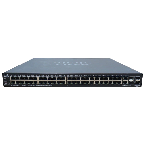 SF500-48MP-K9-SF500 Cisco 48x RJ45 PoE+ 2x SFP+ 2x Combo SFP+ Switch