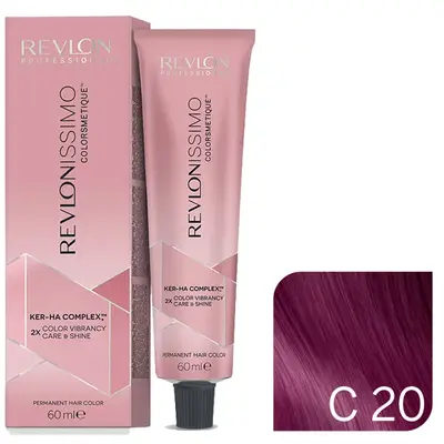 Revlon Revlonissimo Colorsmetique - cream hair dye, 60ml C20 | Aubergine Purple