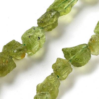 Raw Rough Natural Peridot Beads Strands