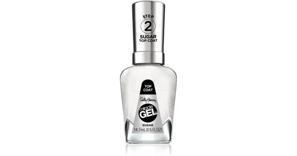 Sally Hansen Miracle Gel™ top coat nails for una Bright shine color 103 Sugar 14.7 ml
