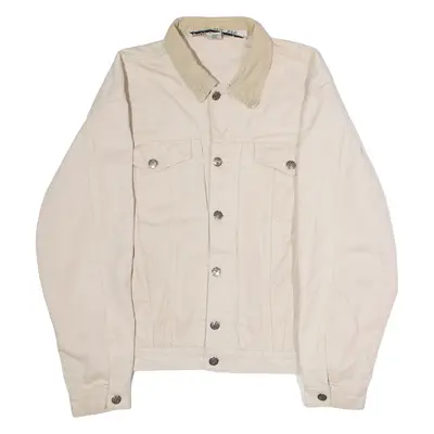 DIESEL Mens Denim Jacket Beige S