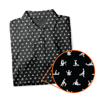 Stick Figure S-e-x Ed - Funny Golf Polo Shirt, Men's Print Polo shirt, Father's day gift for Dad Breathable Clothes Menswear ...