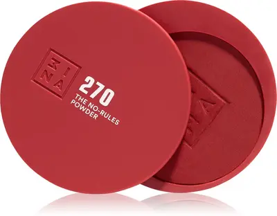 3Ina The No-Rules Multi-Function Powder Makeup For Eyes, Lips And Face Color 270 - Garnet Red, Matte 8 G