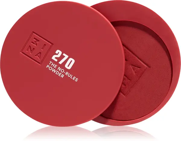 3Ina The No-Rules Multi-Function Powder Makeup For Eyes, Lips And Face Color 270 - Garnet Red, Matte 8 G