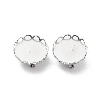 Non-Tarnish 304 Stainless Steel Brooch Base Settings