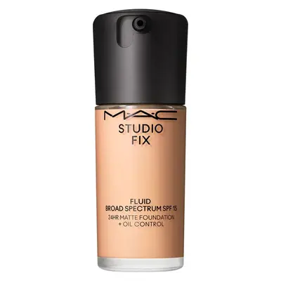 Mac Studio Fix Fluid Spf 15 - Soft-Matte Foundation, Second Skin Effect, Full Coverage Naturale Up To 24 Hours Nw58 (30 Ml)