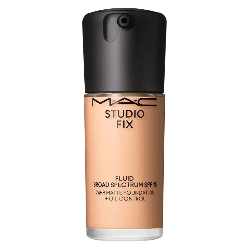 Mac Studio Fix Fluid Spf 15 - Soft-Matte Foundation, Second Skin Effect, Full Coverage Naturale Up To 24 Hours Nw58 (30 Ml)