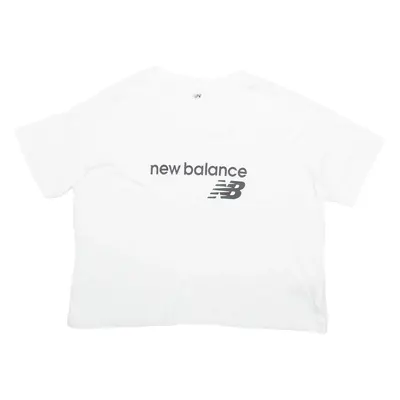 NEW BALANCE Cropped Womens T-Shirt White M