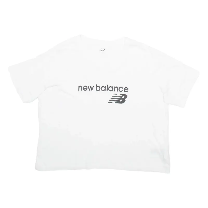 NEW BALANCE Cropped Womens T-Shirt White M