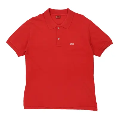 Levis Polo Shirt - Large Red Cotton
