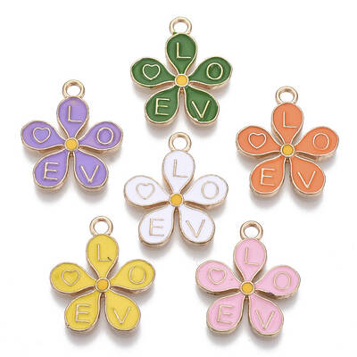 Alloy Enamel Pendants