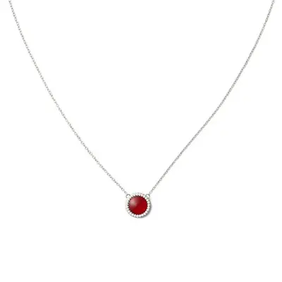 Daniel wellington Audrey Red Agate and Crystal Necklace DW00401452