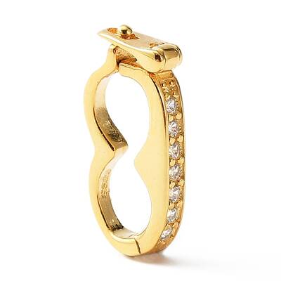 925 Sterling Silver with Clear Cubic Zirconia Twister Clasp