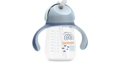Baboo Blue Haze 9m+ 260ml Silicone Straw Cup