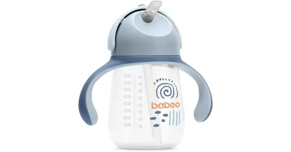 Baboo Blue Haze 9m+ 260ml Silicone Straw Cup