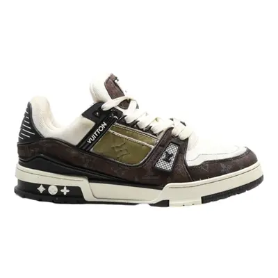 LOUIS VUITTON Sneaker Trainers White Synthetic Mens UK 7