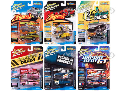 Street Freaks 2023 Set A of 6 Cars Release 1 1/64 Diecast Model Cars by Johnny Lightning