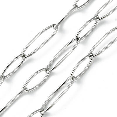 Tarnish Resistant 304 Stainless Steel Oval Link Chains