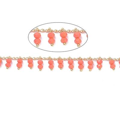 3.28 Feet Handmade Glass Beaded Chains