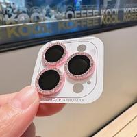 Rhinestone Decor Lens Protector, 1 Set Phone Lens Protective Film, Phone Accessories Compatible with iPhone 16 15 14 13 12 11...