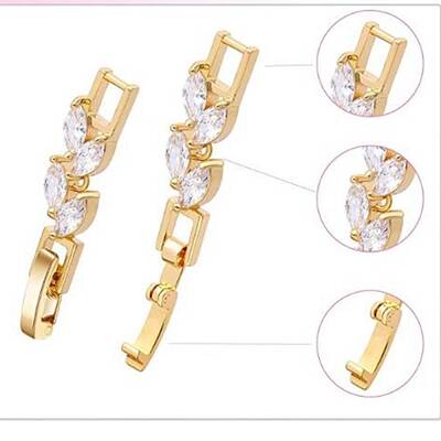 Brass Fold Over Clasps